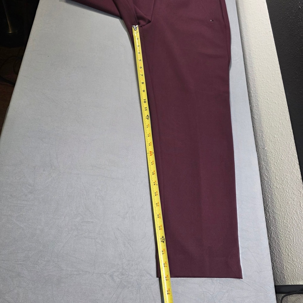 Chicos So Slimming 360 Juliet Ankle Pant Deep Raisin Burgundy 2.5R US‎ 14 NEW - Picture 7 of 13